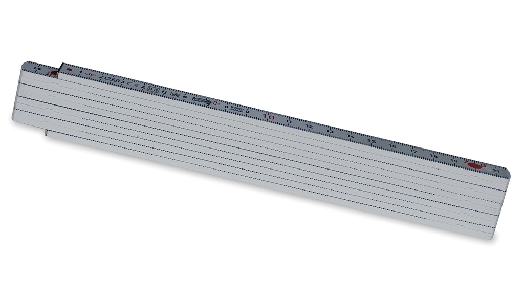 Mètre pliant LONGLIFE PLUS, 10 branches, longueur 2 m