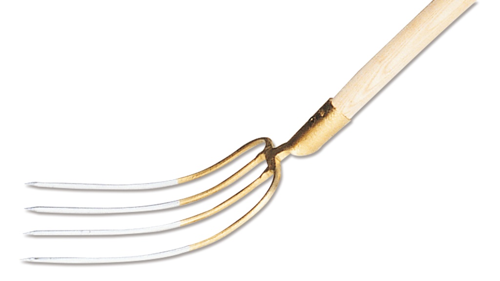 Fourche à fumier 4 dents, manche 140 cm