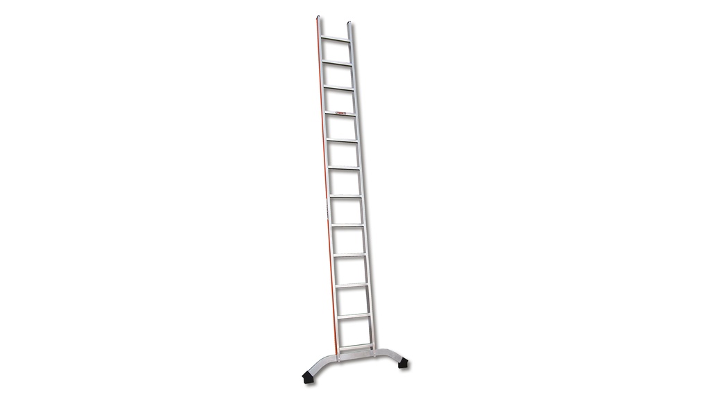 Anlegeleiter aus Aluminium, 18 Sprossen, 5.29 m lang