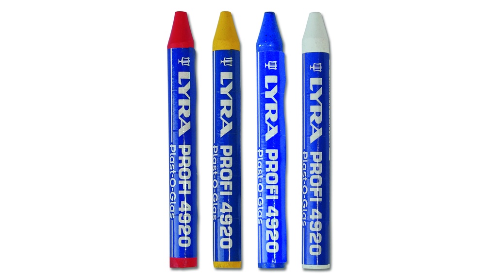 Craie PLAST-O-GLAS bleu, ronde, 9.5 x 90 mm