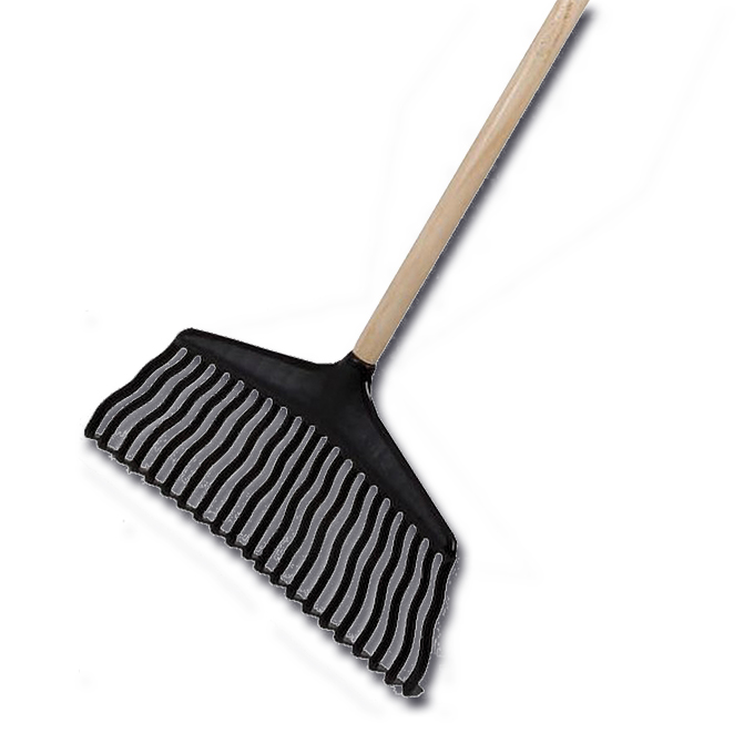 Balai à feuilles en plastique largeur 36 cm