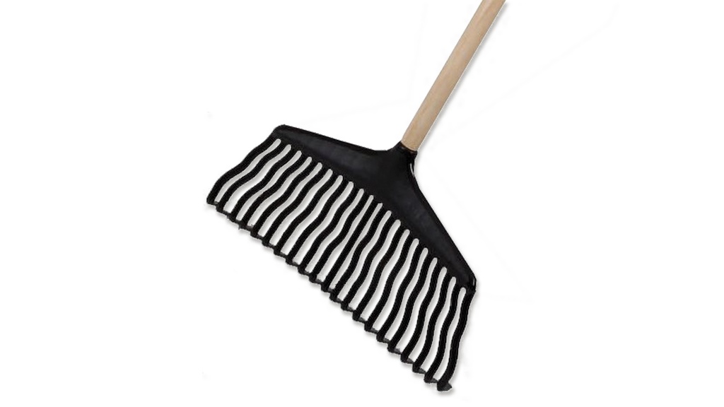 Balai à feuilles en plastique noir, largeur 36 cm
