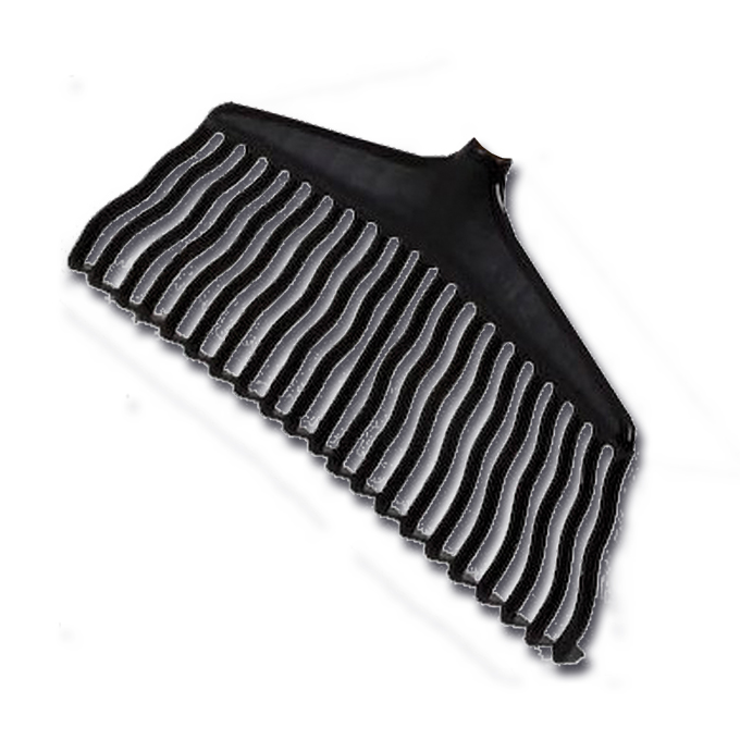 Laubbesen aus Kunststoff, 36 cm breit, ohne Stiel