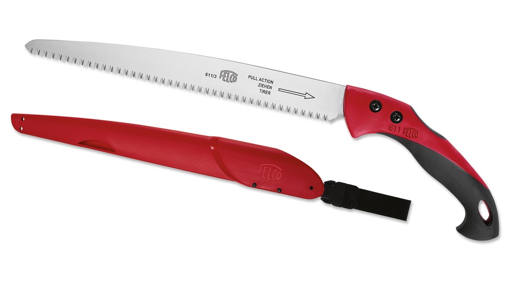 Scie de jardinier FELCO 611, longueur de la lame 33 cm, avec étui