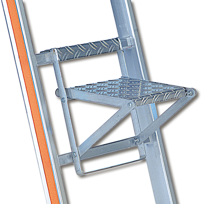 Plate-forme pour accrocher, pliable, en aluminium