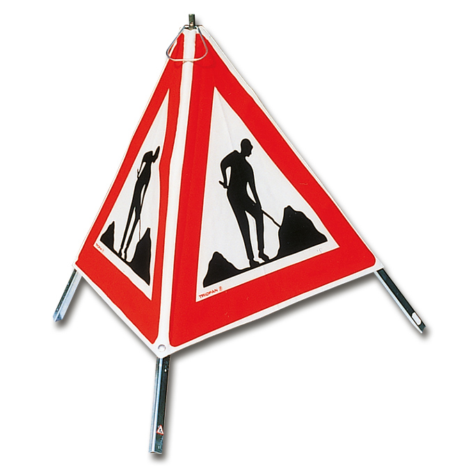 TRIOPAN-Faltsignal, Baustelle Signal 1.14, tagesleuchtend, Grösse 60 cm	