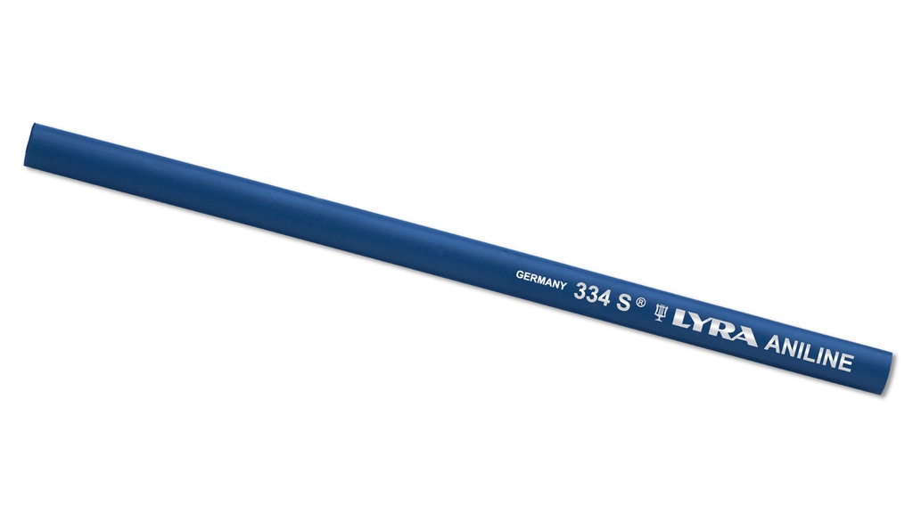 Zimmermann-Bleistift LYRA, blau lackiert, oval, 24 cm lang