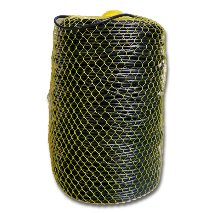 Lien souple extensible PVC noir, 2.5 mm ø, 200 m