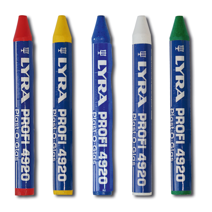 Universalkreide PLAST-O-GLAS rot, rund, 9.5 x 90 mm