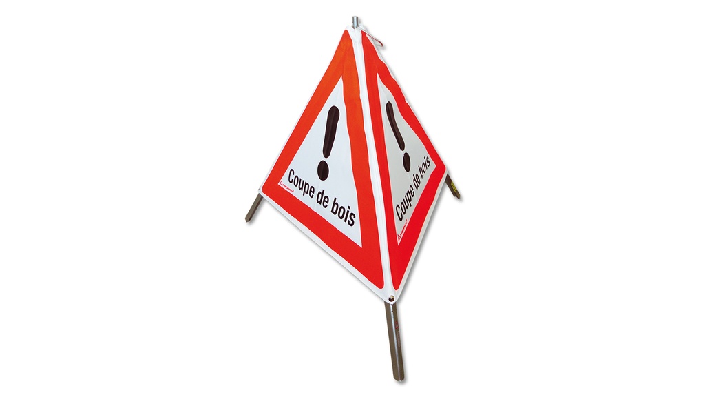 Signal pliable TRIOPAN, signal 1.30 «Coupe de bois», qualité normale, grandeur 60 cm