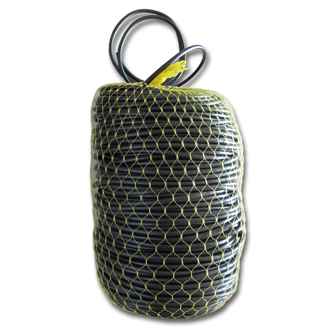 Bindeschlauch MAX schwarz 4.0 mm ø, Spule à 100 m