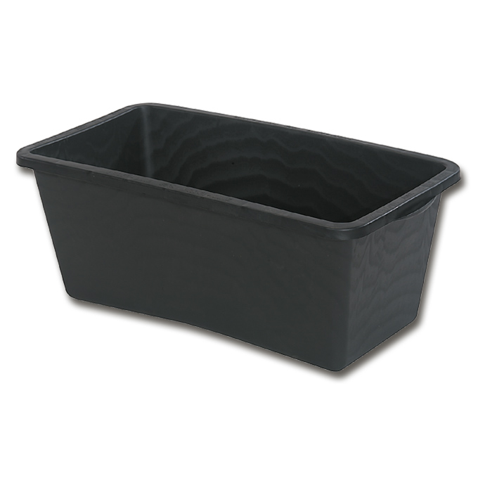 Caisse à mortier, en matière synthétique, contenance 65 litres