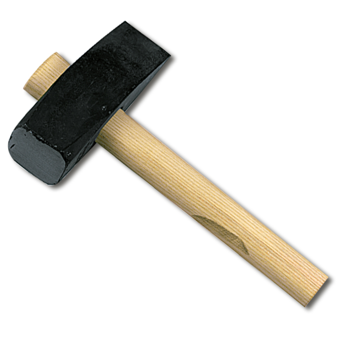 Steinspalthammer, mit Stiel, 4 kg