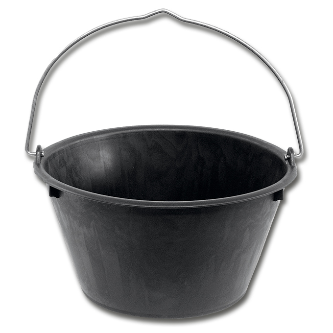 Seau à mortier, en matière synthétique, contenance 12 litres