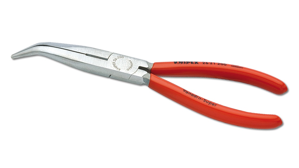Radiozange (Flachrundzange) KNIPEX Backen 40° gekröpft, 20cm
