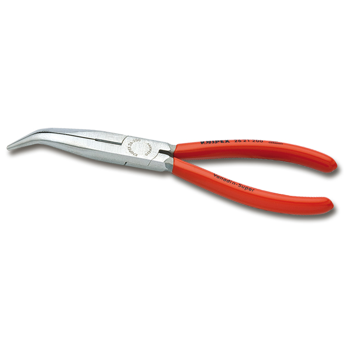 Radiozange (Flachrundzange) KNIPEX Backen 40° gekröpft, 20cm