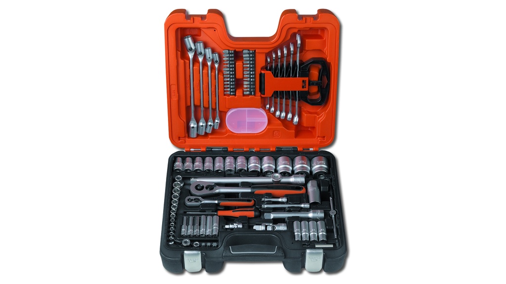 Jeu de douilles 1/4" et 1/2" BAHCO, 92 pièces