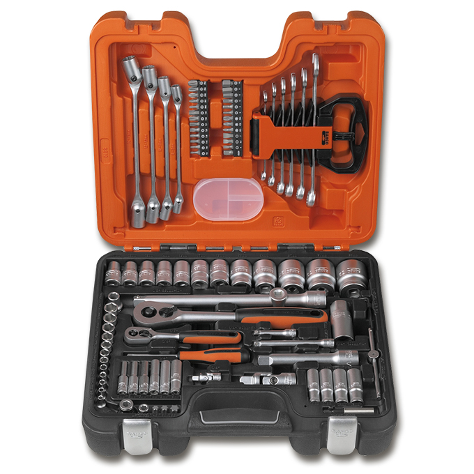 Jeu de douilles 1/4" et 1/2" BAHCO, 92 pièces