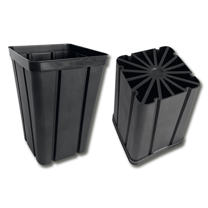 Kakteen-Container schwarz 9 x 9 x 13 cm, 840 Stück