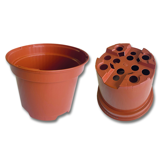 Kunststoff-Töpfe tonfarbig Ø 12 cm, Karton à 560 Stück