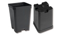 Conteneurs rectangulaires noirs 7 x 7 x 10 cm, 300 pièces