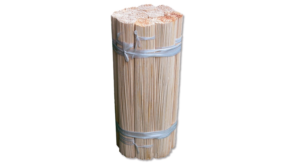 Bambou refendu couleur nature, longueur 35 cm, ø 4 mm, botte de 5000 pièces