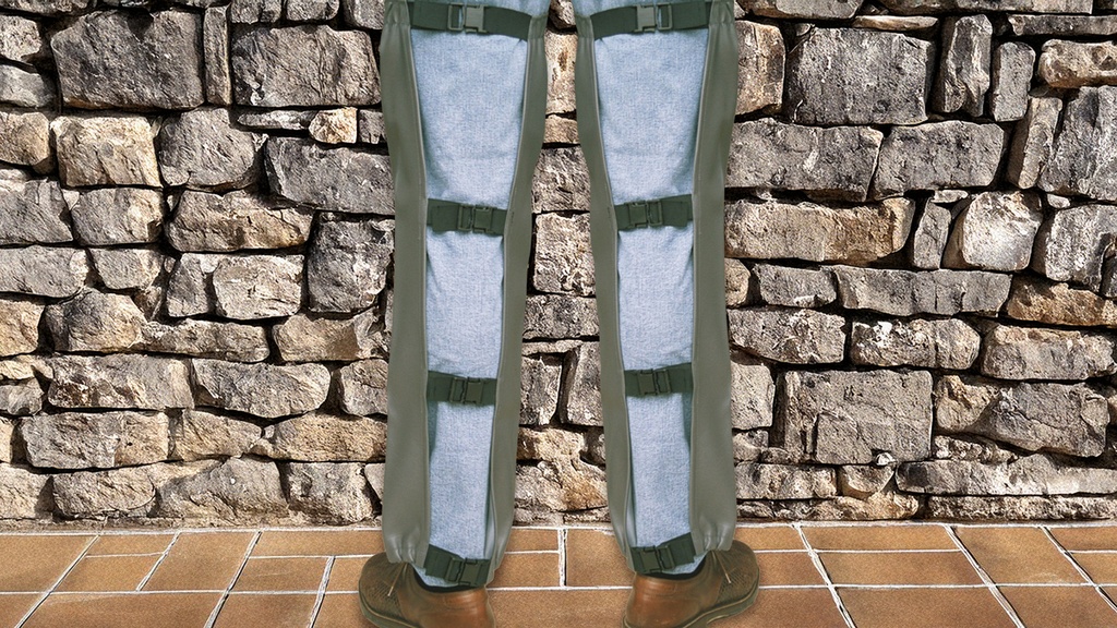 Beinlinge grün, Knieschutz für Garten- und Pflasterarbeiten