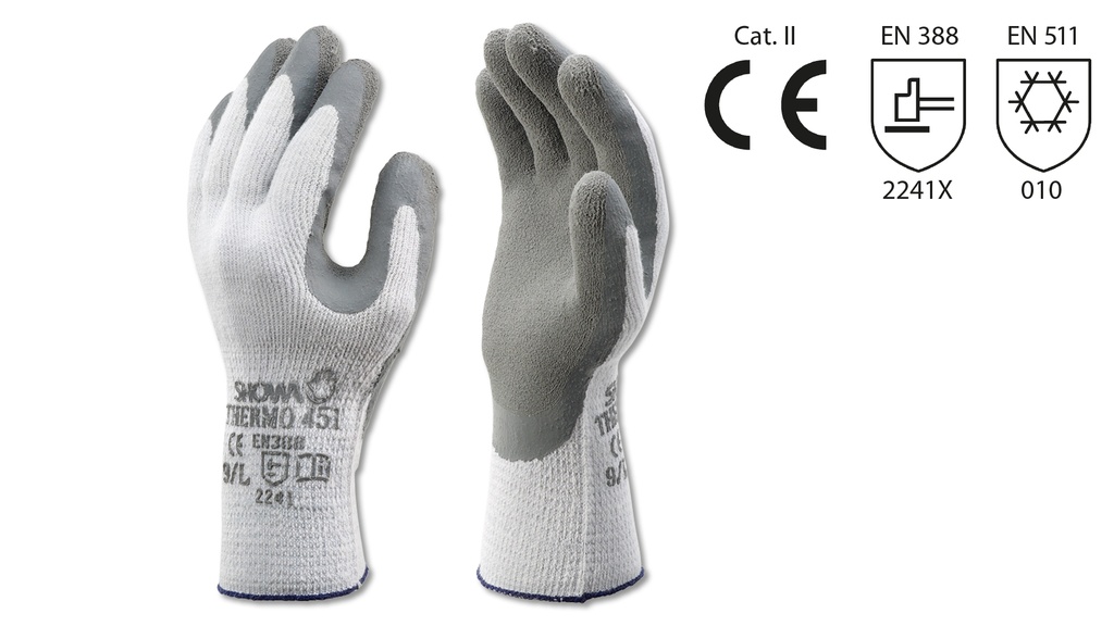 Gants de protection SHOWA THERMO gris, taille 10/XL