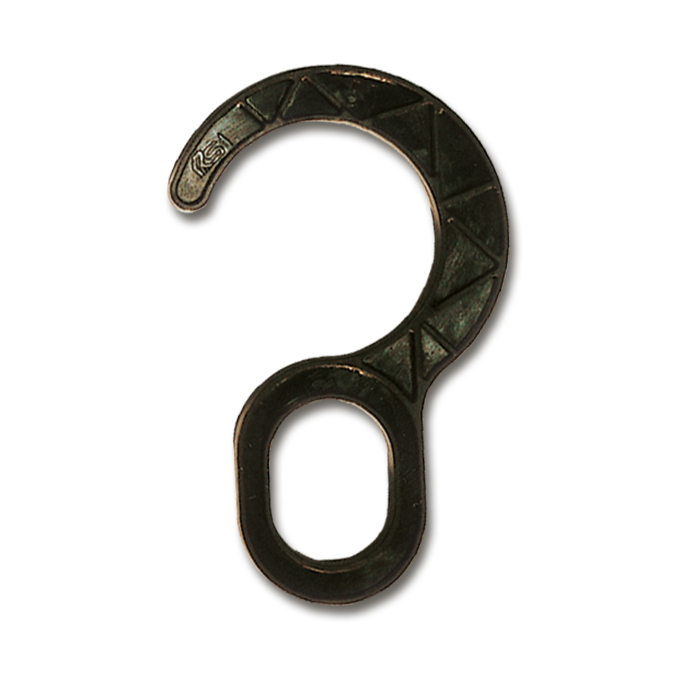 Haken schwarz für Rohre 5.5 cm ø