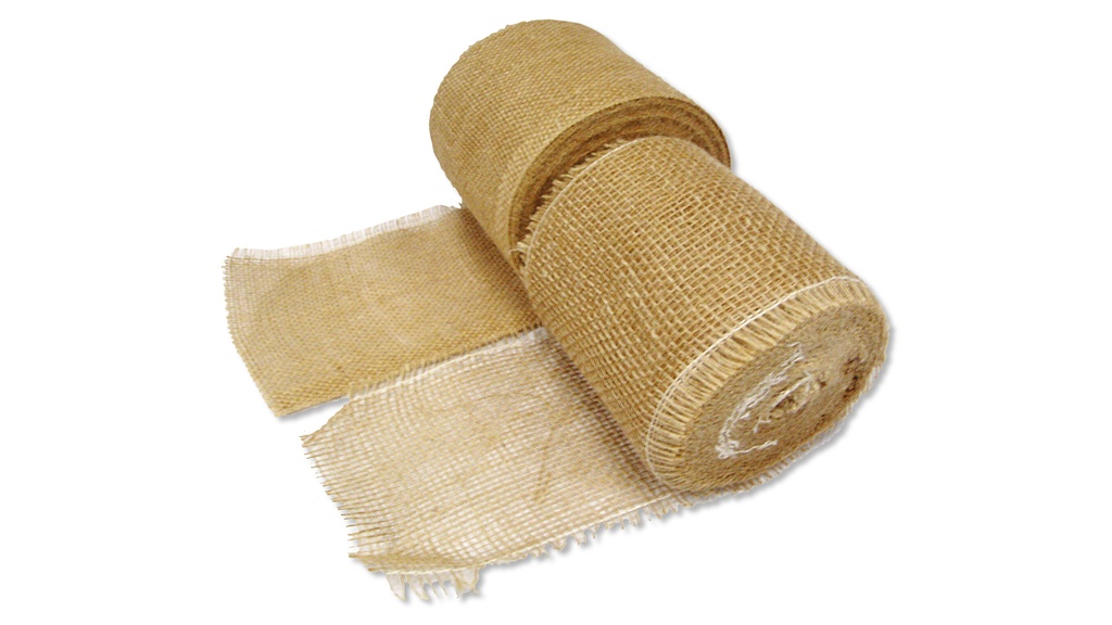 Toile de jute qualité légère largeur 10 cm