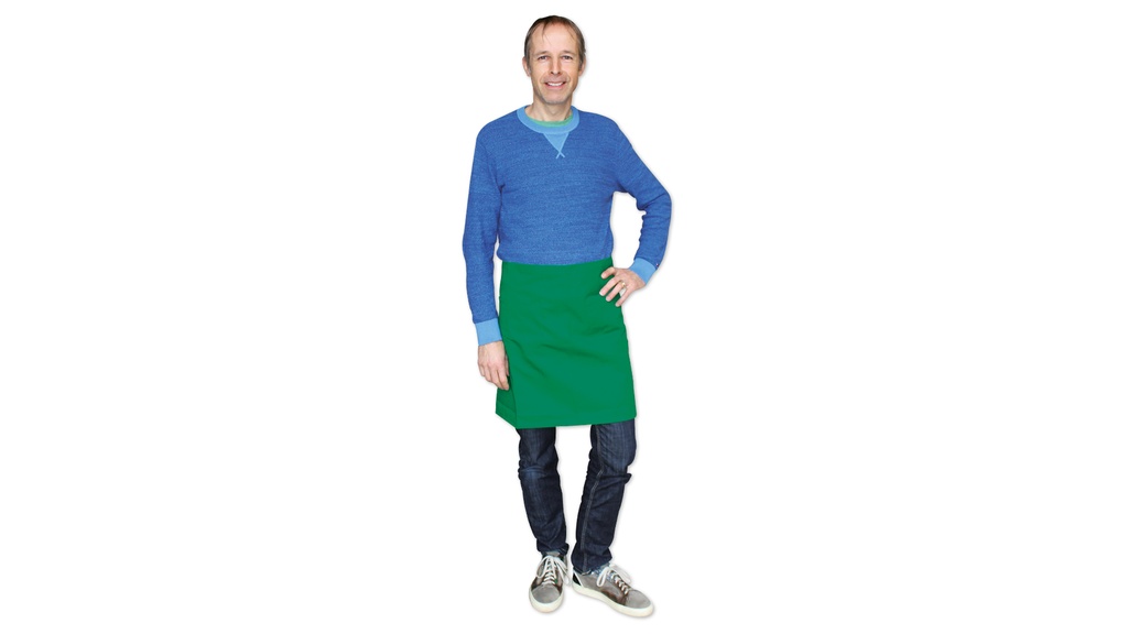 Lendenschürze (Halbschürze), grün, 46 cm lang