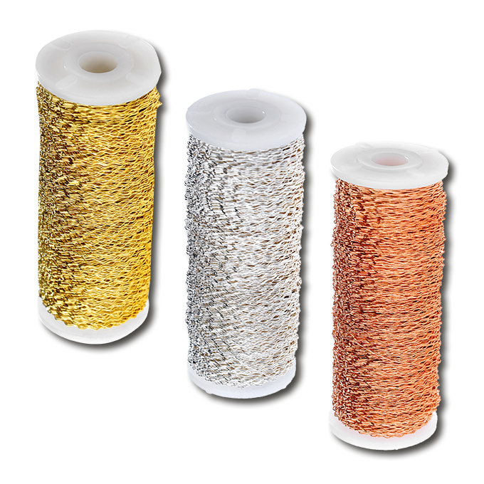 Bouilloneffektdraht gold, 100 g, 0.30 mm
