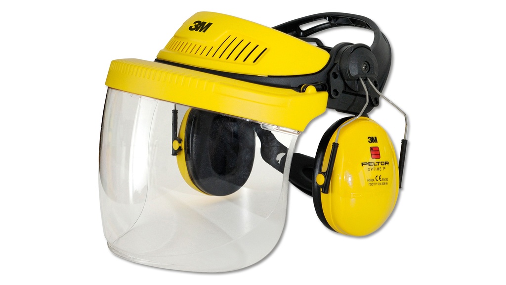 Système protège-visage et anti-bruit 3M PELTOR visière polycarbonate