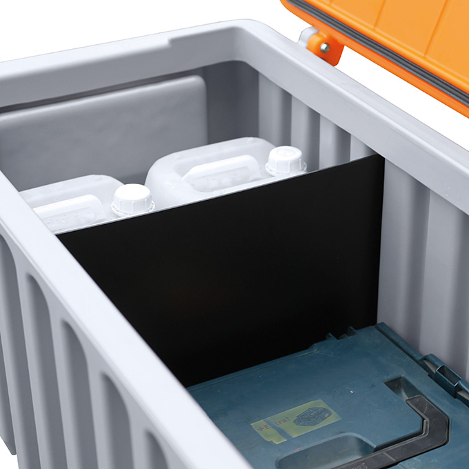 Cloison de séparation pour caisse à outils 750 litres
