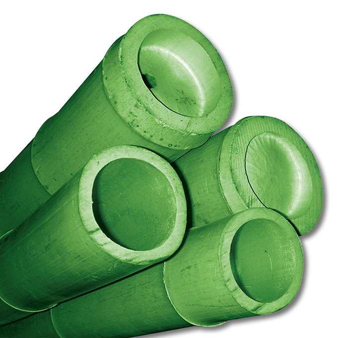 Deko-Bambus ca. 300 cm, ø 40/45 mm, grün