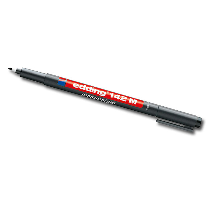 Stylo-feutre «EDDING 142 M», noir, largeur du trait env. 1 mm