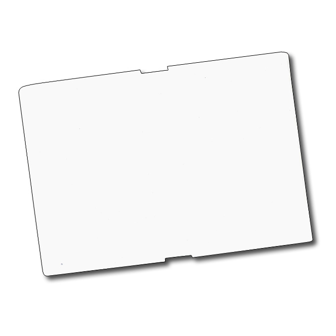 Schildblätter weiss für Laserdrucker, 70 x 135 mm, 25 Bogen