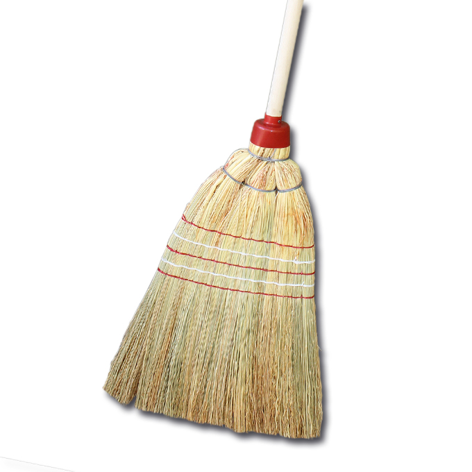 Reisbesen INDUSTRIE, mit Plastikkapsel, 5-Band, mit Stiel