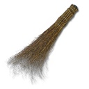 BAMBUS-Besen ohne Stiel mit Kunststoff-Stielhalterung