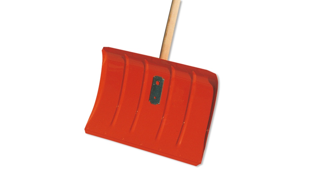 Rablet à neige en aluminium orange avec manche, largeur 50 cm