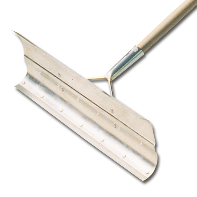 Schneeschieber DURAL aus Leichtmetall mit Stiel, 50 cm breit
