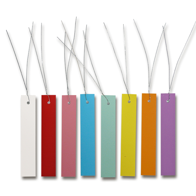Étiquettes à suspendre lilas 100 x 18 mm, sachet de 250 pièces