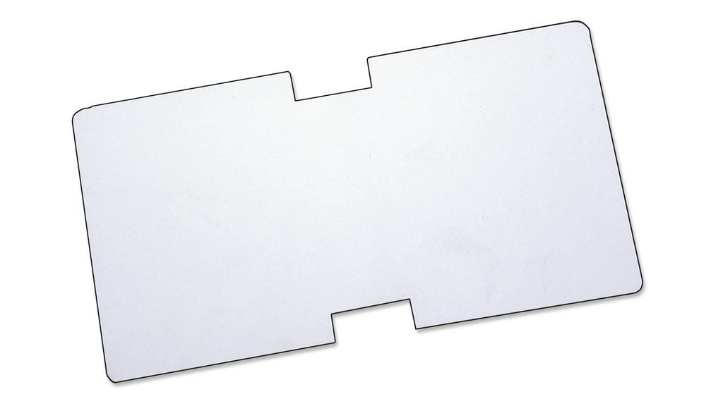 Schildblätter weiss 13.5 x 7 cm, Bund à 100 Stück