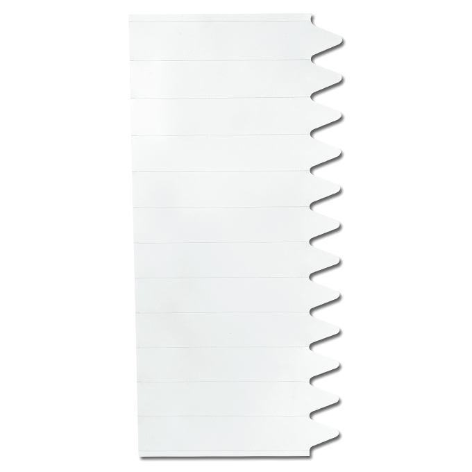 Laser-Stecketiketten weiss, 200 my, 24x140 mm, 1008 Etiketten