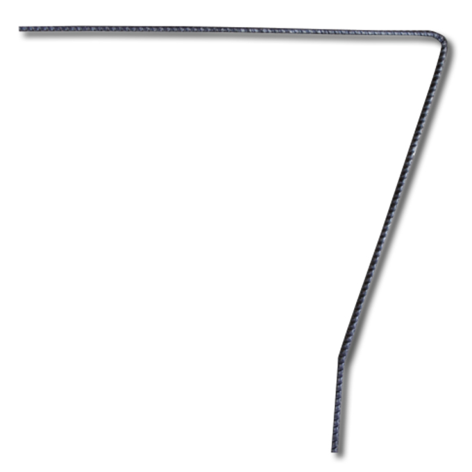 Agraffe L-förmig SPEZIAL grippt blank 25 x 20/5 cm, 100 Stück