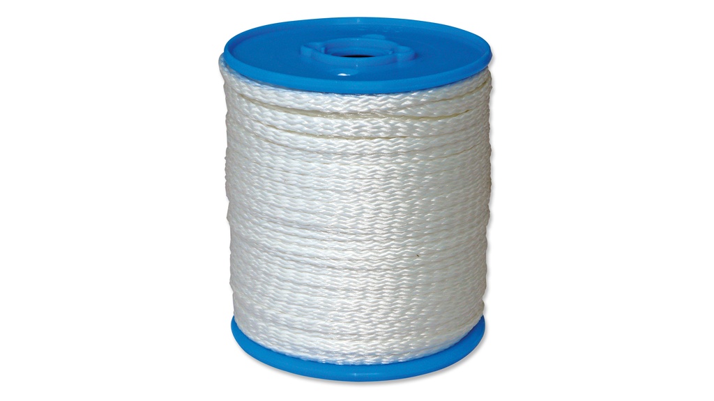 Nylonschnur weiss flach ø 8 mm, 100 m