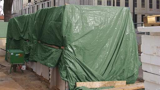 Gewebeplane «normal», 150 g/m², olivgrün, 6 x 8 m