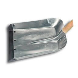 [204.489] Wegmacherschaufel mit Federstahlmesser, Blatt 36 x 30 cm