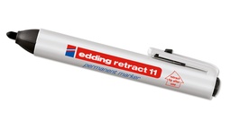 [424.160] Permanentmarker «EDDING 11», schwarz, Strichstärke ca. 1.5-3 mm, Druckmechanik