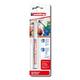 [424.200.2] Outdoormarker «EDDING 8055», weiss, Strichstärke 1-2 mm